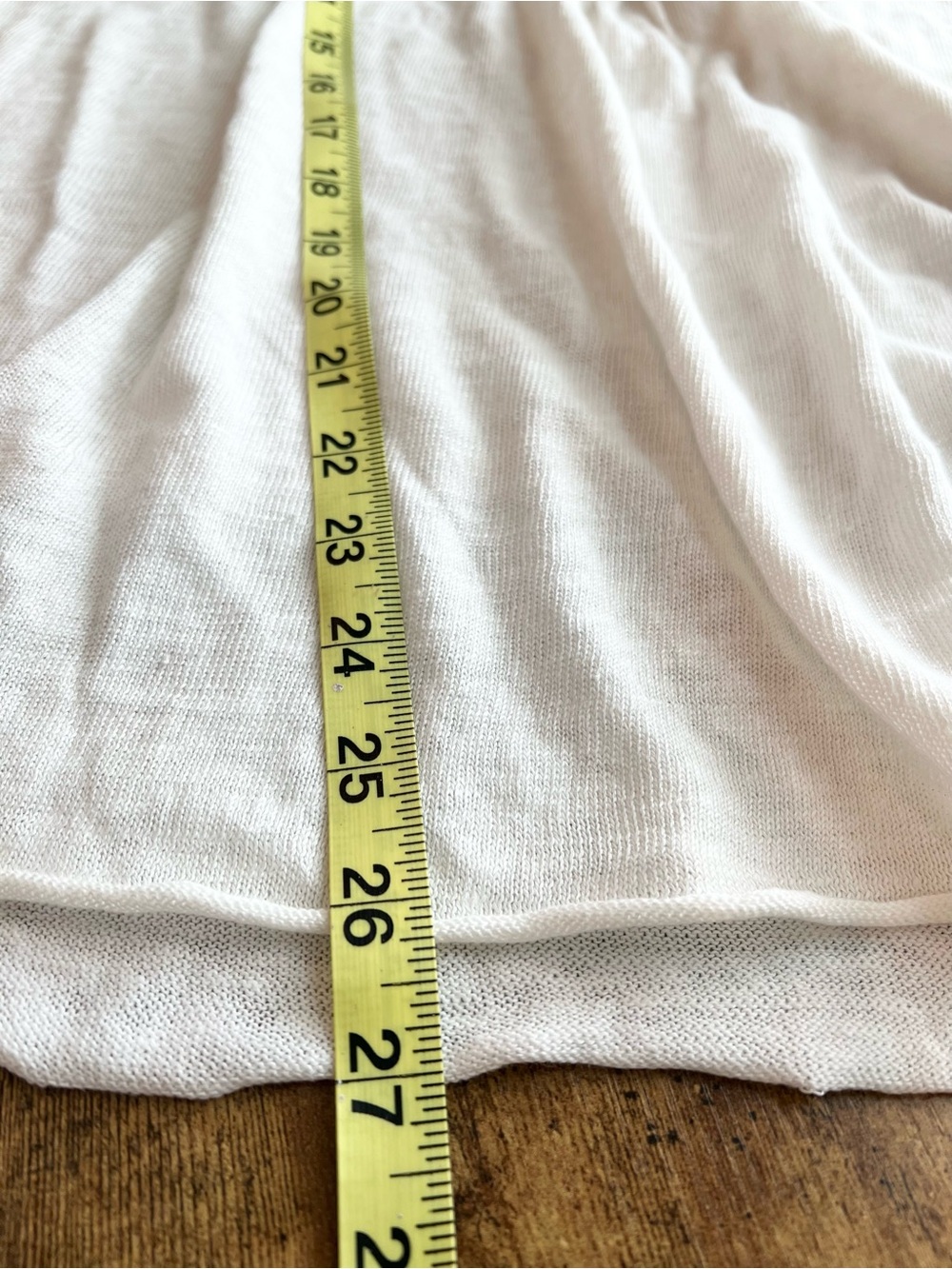 Eileen Fisher 100% Linen White Crochet Inset Swing Tank Top Medium - Picture 8 of 9